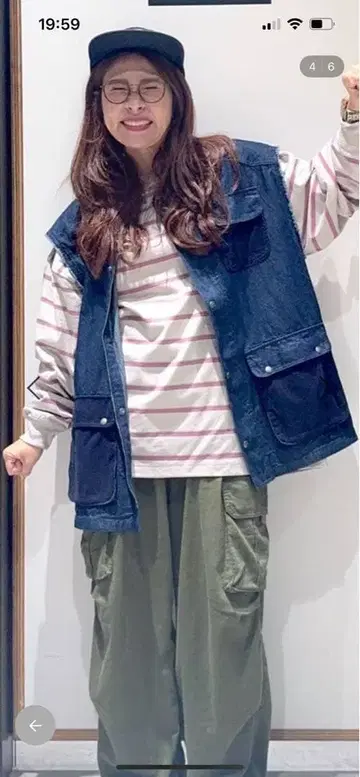 니코앤드 USA 코튼 롱 슬리브 T셔츠