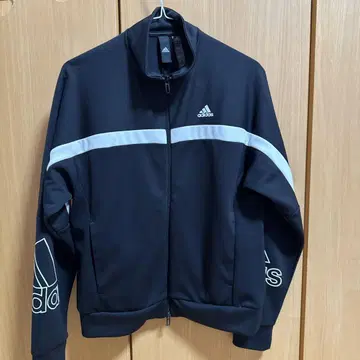 adidas 블랙 집업 저지 JL