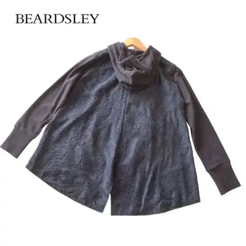 비어즐리 BEARDSLEY 백 자수 긴팔 후드티 네이비 사이즈 F