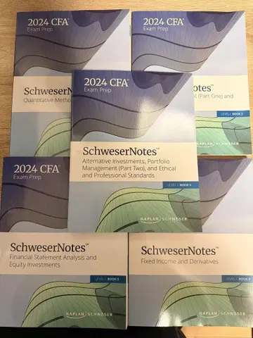2024 CFA Level 1 SchweserNotes 전 5권 세트
