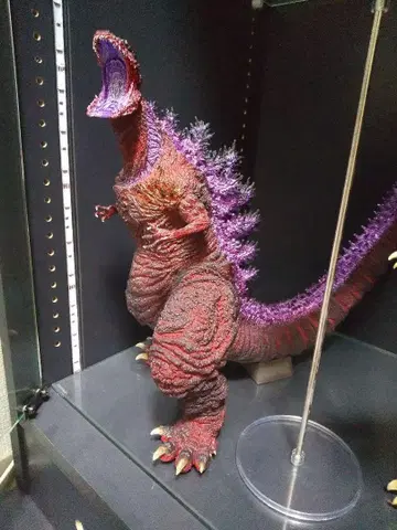 고질라 피규어 빨간색 보라색 약 30cm