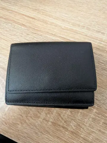 무인양품 3단 폴더형 지갑 블랙