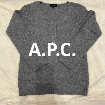 A.P.C. 그레이 긴팔 니트 스웨터 S