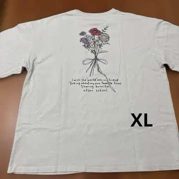 [ALEXANDROS] 알렉산드로스 티셔츠 꽃다발 프린트 사이즈 XL