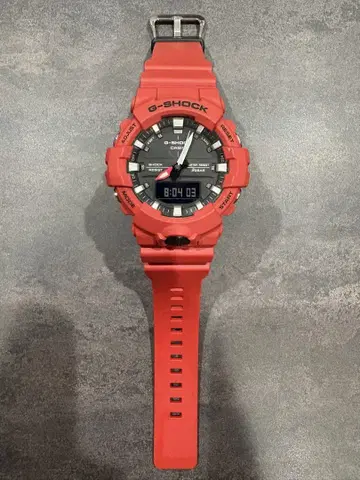 G-SHOCK 디지털 시계 레드 GA-800