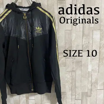 [레어 새상품급] adidas Originals 코팅 저지 블랙 골드