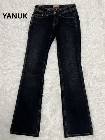 Yankee 다크 블루 플레어 데님