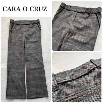 [ CARO O CRUZ ] 글렌체크 그레이 슬랙스 일본제 레리안