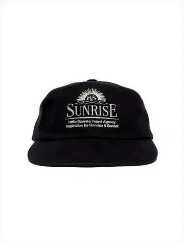 Hello Sunrise_워시드 호라이즌 6패널 캡