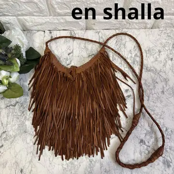 엔샤란en shalla 숄더백 프린지 모리걸 가죽