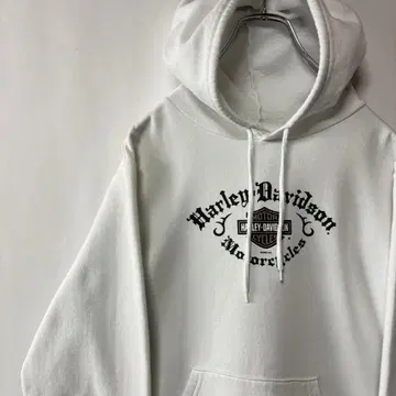 할리데이비슨 후드 맨투맨 트레이닝복 L 사이즈 화이트 구제 의류