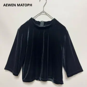 [ AEWEN MATOPH ] 이프엔 마토프 벨로아 티셔츠 7부 소매