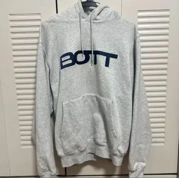 BOTT 후드 부착 맨투맨 그레이