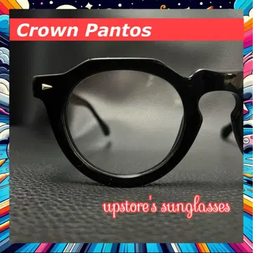 크라운판토 안경 검은색 테두리 안경 클래식 스타일 [새상품] No.34