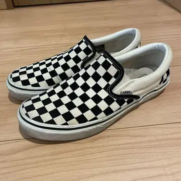 VANS 체크 무늬 슬립온