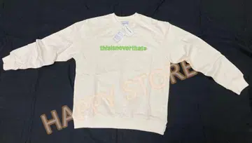 thisisneverthat 아이보리 로고 후드티