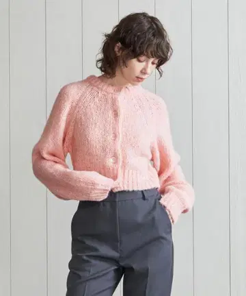 H 울 알파카 블렌드 숏 가디건