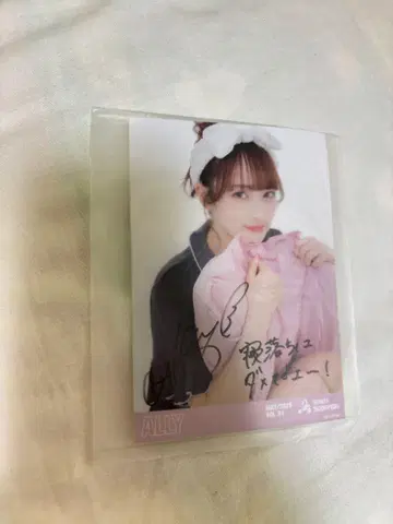WHITE SCORPION ALLY 친필 사인 브로마이드
