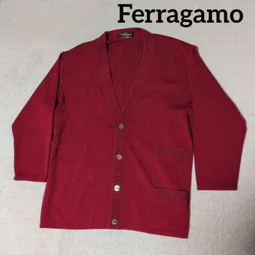 Ferragamo 페라가모 가디건 빈티지 레드