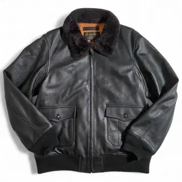 휴스턴 G-1 플라이트 자켓 가죽 자켓 리얼 무스탕