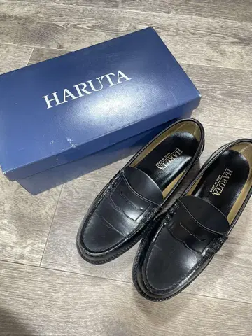 HARUTA 로퍼 블랙 25cm