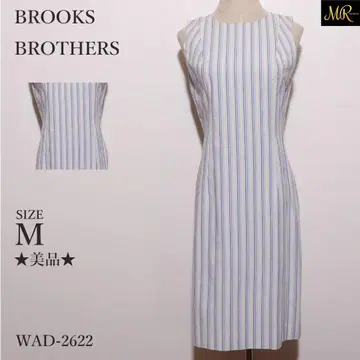 새상품급 BROOKS BROTHERS 원피스 슬리브리스 스트라이프 패턴