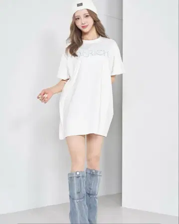 Darich 로고 빅 T셔츠 화이트