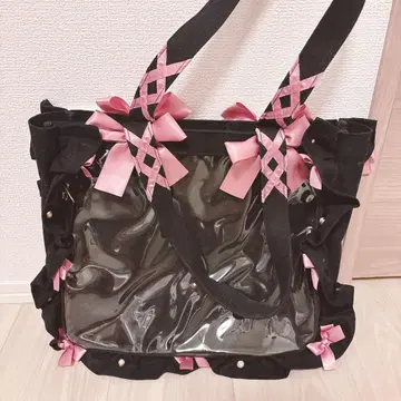 자카마트 A4 프릴 디자인 이타백용 토트백