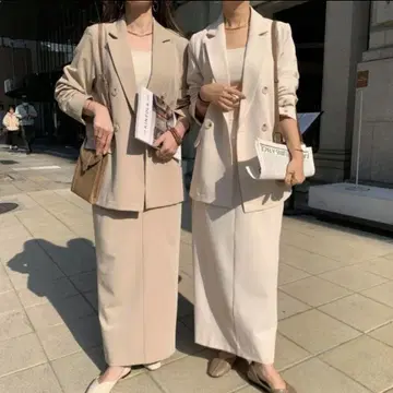 BLATE 셋업 포멀 베이지