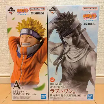 제일복권 NARUTO 나루토 파의 나라편 A상 라스트 원상 피규어 2점