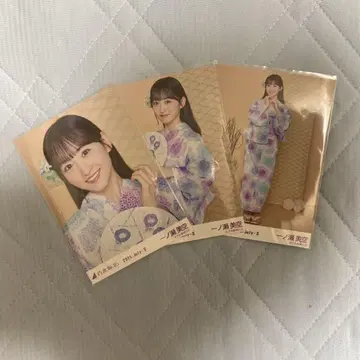 이치노세 미쿠 유카타 브로마이드 3종 컴프