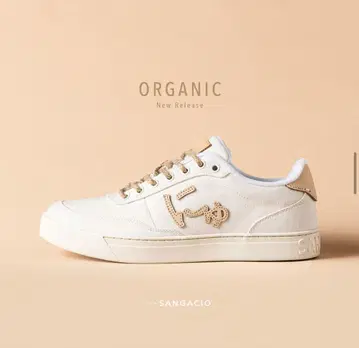 SANGACIO 뉴 화이트 스니커즈 남성용 여성용