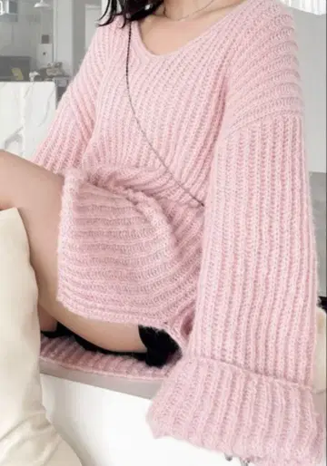 Heather AZATO 소매 볼륨 니트