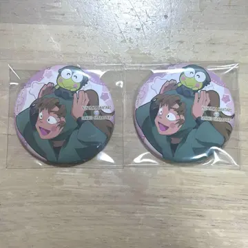 닌타마 란타로 산리오 amocafe 캔뱃지 젠포지 잇사쿠 2개 세트