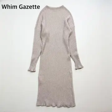 Whim Gazette 위임가 제트 리브 니트 원피스 롱 원피스