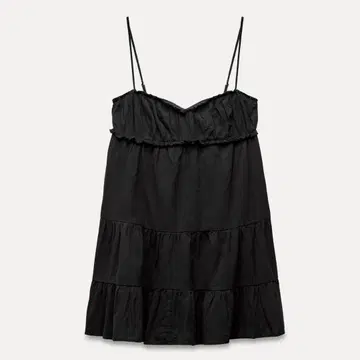 zara 숏 티어드 원피스