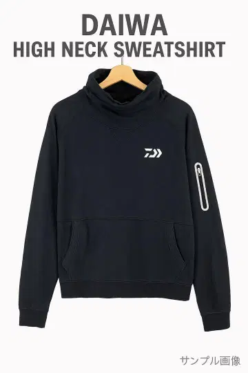 DAIWA 다이와 하이넥 맨투맨 트레이닝복 블랙 L 상당