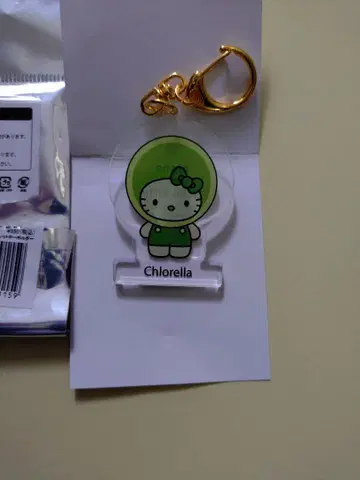 간사이 만박 일본관 모키티 아크릴 키링 클로렐라