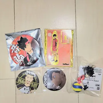 하이큐!! 쿠로오 테츠로 세트 보쿠토 코타로 캔뱃지