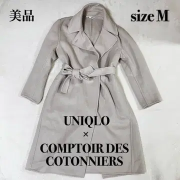 새상품급 유니클로 콩트와르 데코토니에 더블 페이스 랩 코트 M 완판템