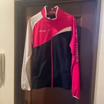 YONEX 집업 자켓 핑크/블랙/화이트