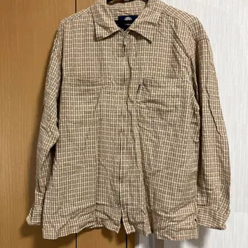 CONVERSE 체크 무늬 긴팔 집업 셔츠 90s 레어 구제 의류
