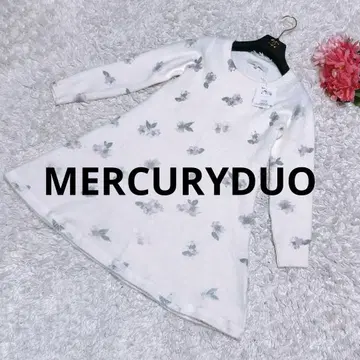 새상품 MERCURYDUO 꽃무늬 니트 원피스 F