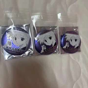HUNTER x HUNTER 데콜렉션 캔뱃지 히소카 키루아 세트