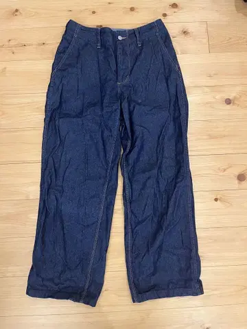 CHUMS 다크 블루 와이드 팬츠