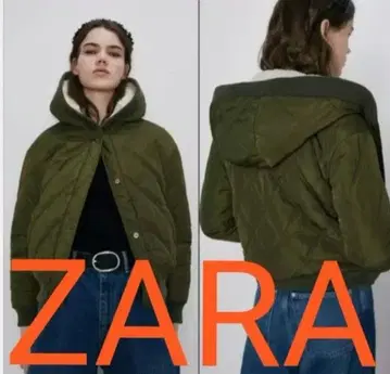 ZARA 리버서블 퀼팅 보아 블루종 보아 점퍼