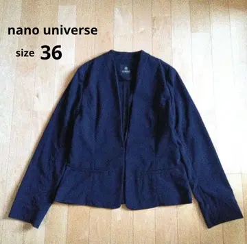 나노 유니버스 노카라 자켓 36 S 포멀 네이비