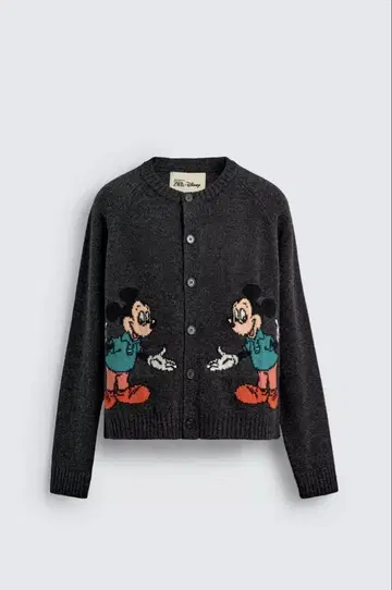 ZARA x Disney 미키마우스 가디건 L