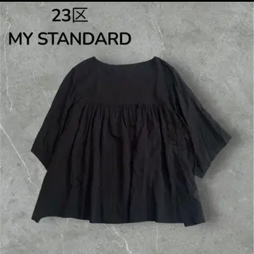 23구 개더 블라우스 시어 소재 루즈핏 빅 사이즈 XXL