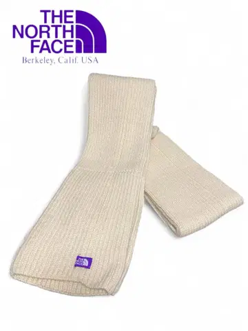 THE NORTH FACE PURPLE LABEL 니트 머플러 크림